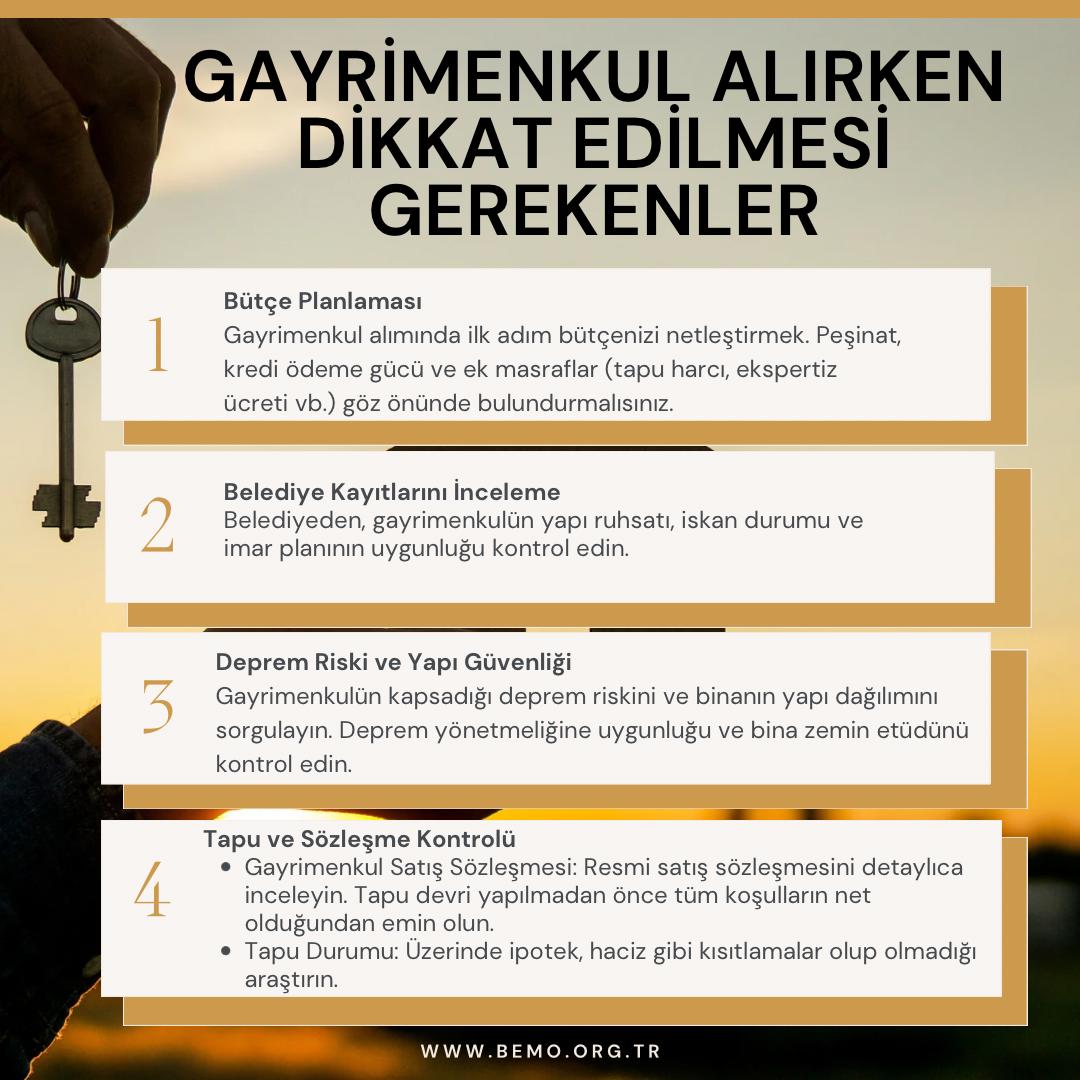 Gayrimenkul Alırken Dikkat Edilmesi Gerekenler