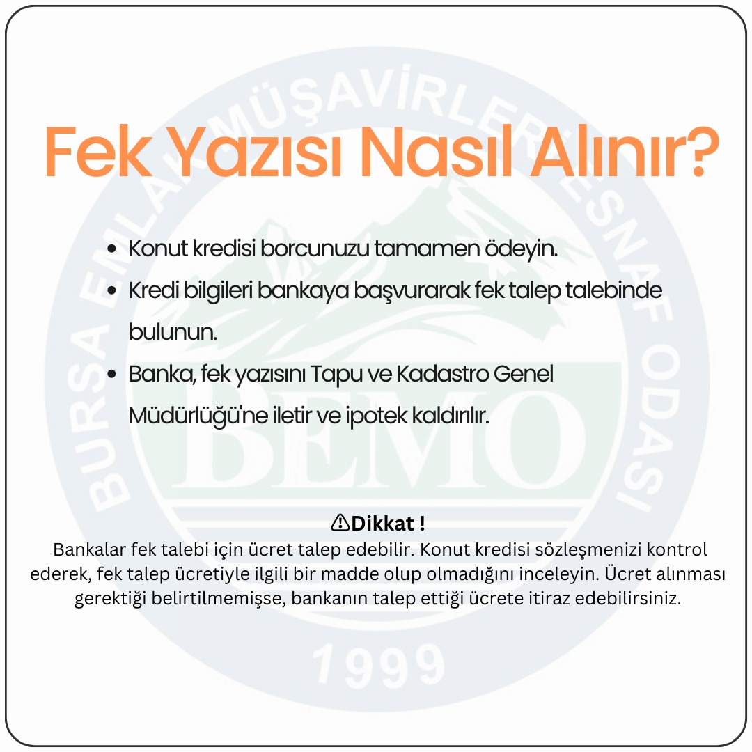 Fek Yazısı Nasıl Alınır?