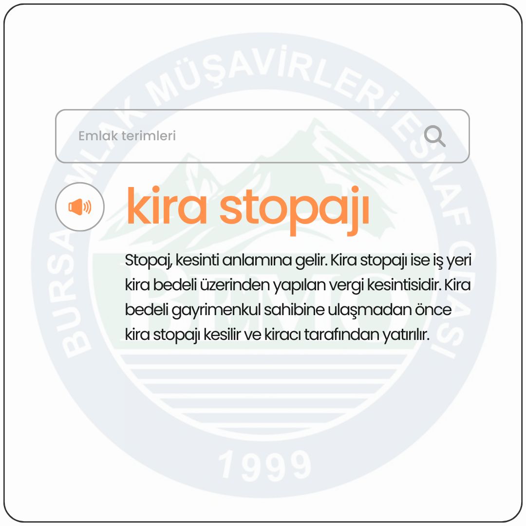 Kira Stopajı Nedir?